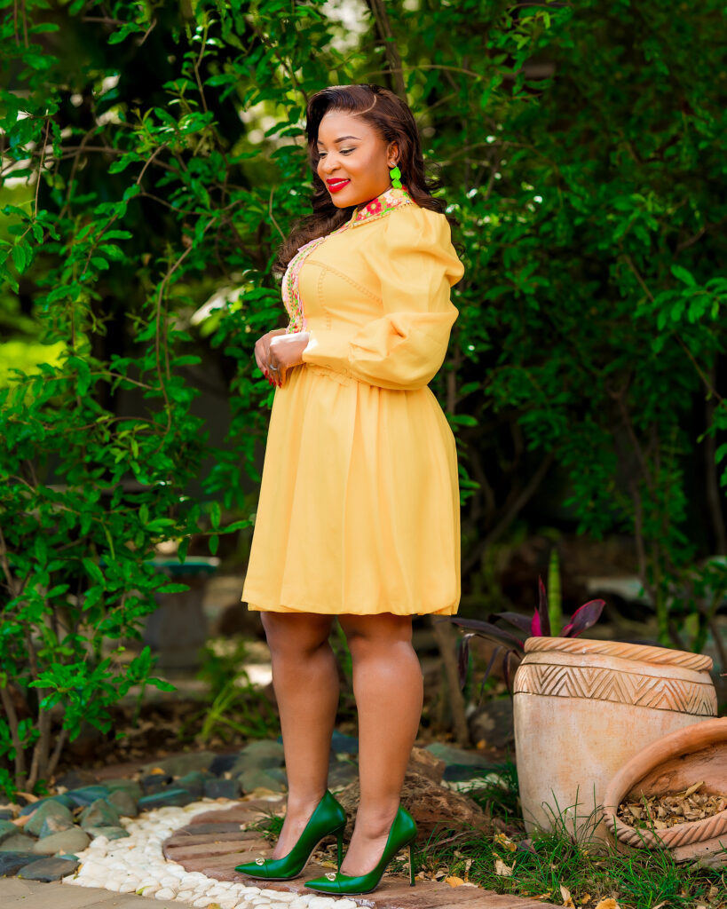 Stunning yellow mini dress