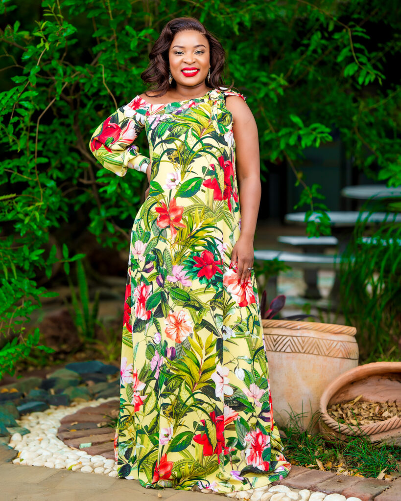 Tropical Blossom Maxi Dress”
